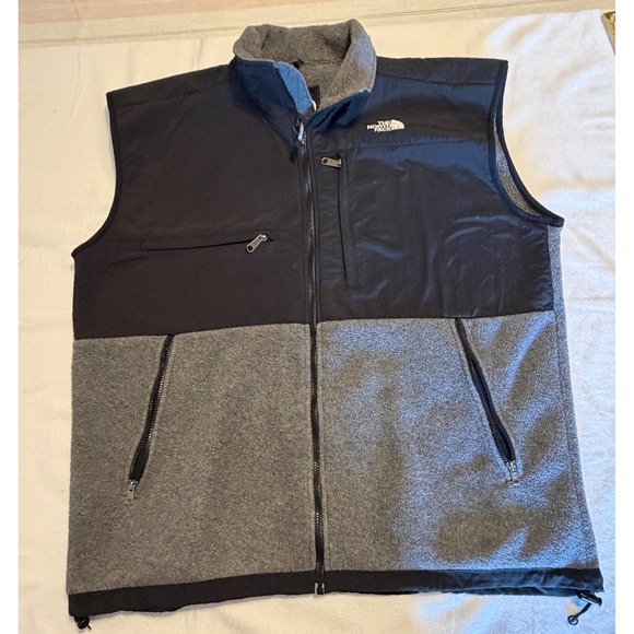 The North Face Other - The North Face Denali Fleece Vest Mens XXL Grey Black Full Zip vest